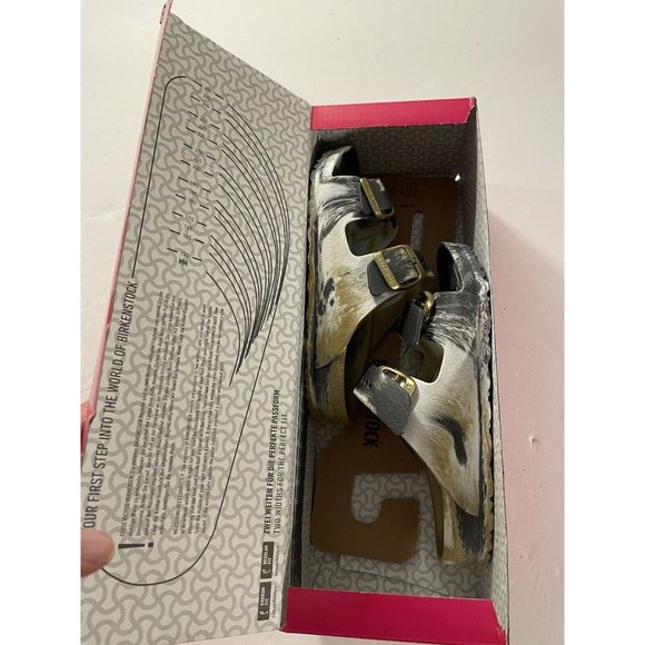 Birkenstock Kids Unisex Arizona Eva Glamour Gold Sandal Us Kids 12 Narrow Fit - Picture 9 of 10